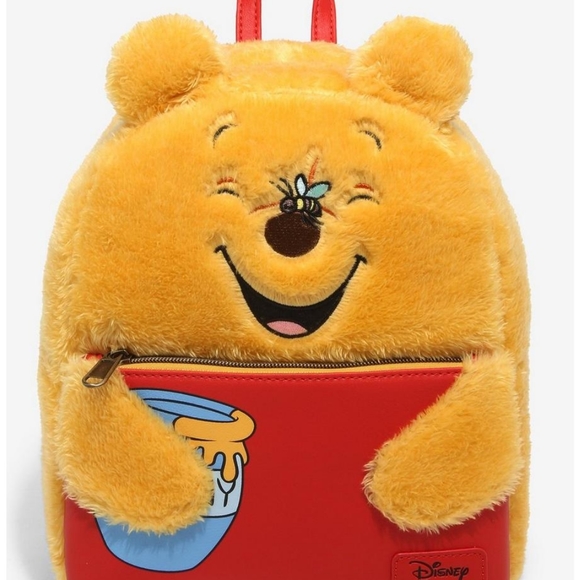 Loungefly Disney Winnie The Pooh Honey Pot Plush Mini Backpack - Picture 2 of 3